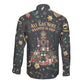 Black Nutcracker Family Christmas Long Sleeve Button Shirt African American Noel Wrapped In Drip