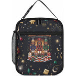 Black Nutcracker Family Christmas Lunch Bag African American Noel Wrapped In Drip