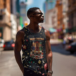Black Nutcracker Family Christmas Men Tank Top African American Noel Wrapped In Drip