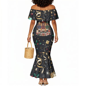 Black Nutcracker Family Christmas Mermaid Dress African American Noel Wrapped In Drip