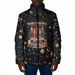 Black Nutcracker Family Christmas Padded Jacket African American Noel Wrapped In Drip
