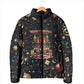 Black Nutcracker Family Christmas Padded Jacket African American Noel Wrapped In Drip