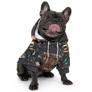 Black Nutcracker Family Christmas Pet Hoodie African American Noel Wrapped In Drip