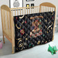 Black Nutcracker Family Christmas Quilt African American Noel Wrapped In Drip