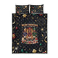 Black Nutcracker Family Christmas Quilt Bed Set African American Noel Wrapped In Drip