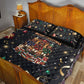Black Nutcracker Family Christmas Quilt Bed Set African American Noel Wrapped In Drip