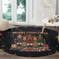 Black Nutcracker Family Christmas Round Carpet African American Noel Wrapped In Drip