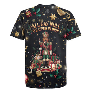 Black Nutcracker Family Christmas Rugby Jersey African American Noel Wrapped In Drip