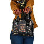Black Nutcracker Family Christmas Shoulder Handbag African American Noel Wrapped In Drip