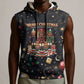 Black Nutcracker Family Christmas Sleeveless Hoodie African American Noel Wrapped In Drip