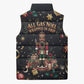 Black Nutcracker Family Christmas Sleeveless Puffer Jacket African American Noel Wrapped In Drip