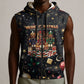 Black Nutcracker Family Christmas Sleeveless Zip Hoodie African American Noel Wrapped In Drip