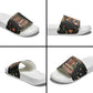 Black Nutcracker Family Christmas Slide Sandals African American Noel Wrapped In Drip