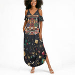 Black Nutcracker Family Christmas Summer Maxi Dress African American Noel Wrapped In Drip