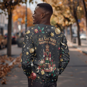Black Nutcracker Family Christmas Sweatshirt African American Noel Wrapped In Drip