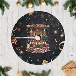 Black Nutcracker Family Christmas Tree Skirt African American Noel Wrapped In Drip