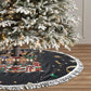 Black Nutcracker Family Christmas Tree Skirt African American Noel Wrapped In Drip