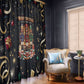 Black Nutcracker Family Christmas Window Curtain African American Noel Wrapped In Drip