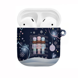 Black Nutcracker Magic Christmas AirPods Case African American Pastel Snowflake Winter