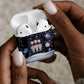 Black Nutcracker Magic Christmas AirPods Case African American Pastel Snowflake Winter