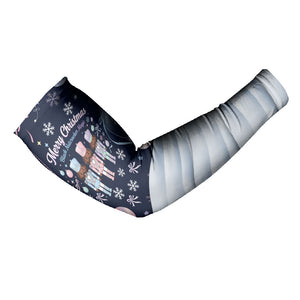 Black Nutcracker Magic Christmas Arm Sleeves African American Pastel Snowflake Winter