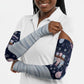 Black Nutcracker Magic Christmas Arm Sleeves African American Pastel Snowflake Winter