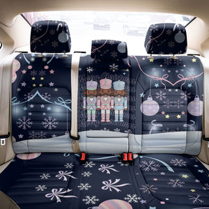 Black Nutcracker Magic Christmas Back Car Seat Cover African American Pastel Snowflake Winter