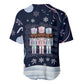 Black Nutcracker Magic Christmas Baseball Jersey African American Pastel Snowflake Winter