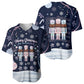 Black Nutcracker Magic Christmas Baseball Jersey African American Pastel Snowflake Winter