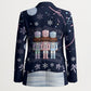 Black Nutcracker Magic Christmas Blazer African American Pastel Snowflake Winter