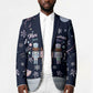 Black Nutcracker Magic Christmas Blazer African American Pastel Snowflake Winter