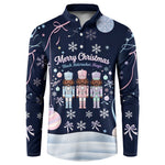 Black Nutcracker Magic Christmas Button Sweatshirt African American Pastel Snowflake Winter