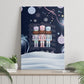 Black Nutcracker Magic Christmas Canvas Wall Art African American Pastel Snowflake Winter