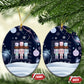 Black Nutcracker Magic Christmas Ceramic Ornament African American Pastel Snowflake Winter
