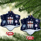 Black Nutcracker Magic Christmas Ceramic Ornament African American Pastel Snowflake Winter