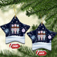 Black Nutcracker Magic Christmas Ceramic Ornament African American Pastel Snowflake Winter