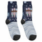 Black Nutcracker Magic Christmas Crew Socks African American Pastel Snowflake Winter