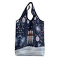Black Nutcracker Magic Christmas Grocery Bag African American Pastel Snowflake Winter