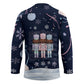 Black Nutcracker Magic Christmas Hockey Jersey African American Pastel Snowflake Winter