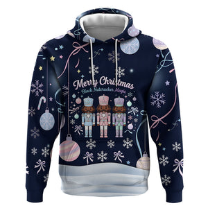 Black Nutcracker Magic Christmas Hoodie African American Pastel Snowflake Winter