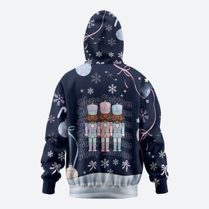 Black Nutcracker Magic Christmas Hoodie African American Pastel Snowflake Winter