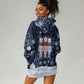Black Nutcracker Magic Christmas Hoodie Dress African American Pastel Snowflake Winter