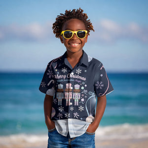 Black Nutcracker Magic Christmas Kid Hawaiian Shirt African American Pastel Snowflake Winter