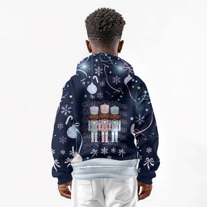 Black Nutcracker Magic Christmas Kid Hoodie African American Pastel Snowflake Winter