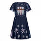 Black Nutcracker Magic Christmas Kid Short Sleeve Dress African American Pastel Snowflake Winter
