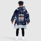 Black Nutcracker Magic Christmas Kid Wearable Blanket Hoodie African American Pastel Snowflake Winter