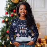 Black Nutcracker Magic Christmas Ugly Christmas Sweater African American Pastel Snowflake Winter