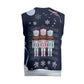 Black Nutcracker Magic Christmas Knitted V-Neck Vest African American Pastel Snowflake Winter
