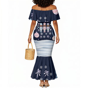 Black Nutcracker Magic Christmas Mermaid Dress African American Pastel Snowflake Winter