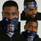 Black Nutcracker Magic Christmas Neck Gaiter African American Pastel Snowflake Winter